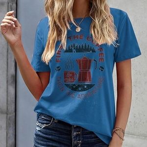 'First the Coffee' Graphic Shortsleeve T-Shirt